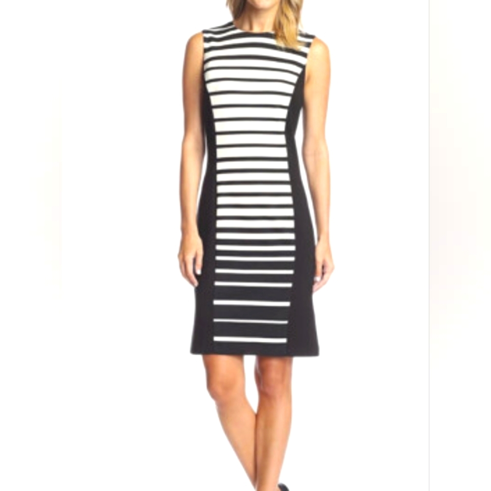 J. McLaughlin Brand New Classy Black & White Midi Dress*Sale